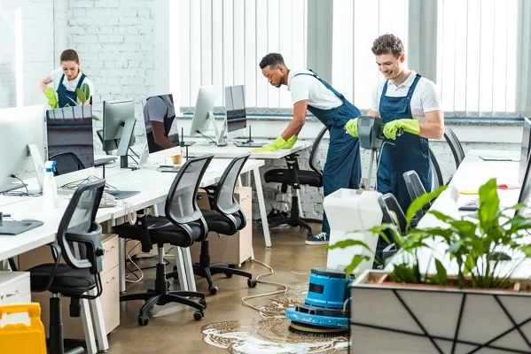 Reliable commercial cleaning services in Fremont, CA Our commercial cleaning services at work in Fremont, CA